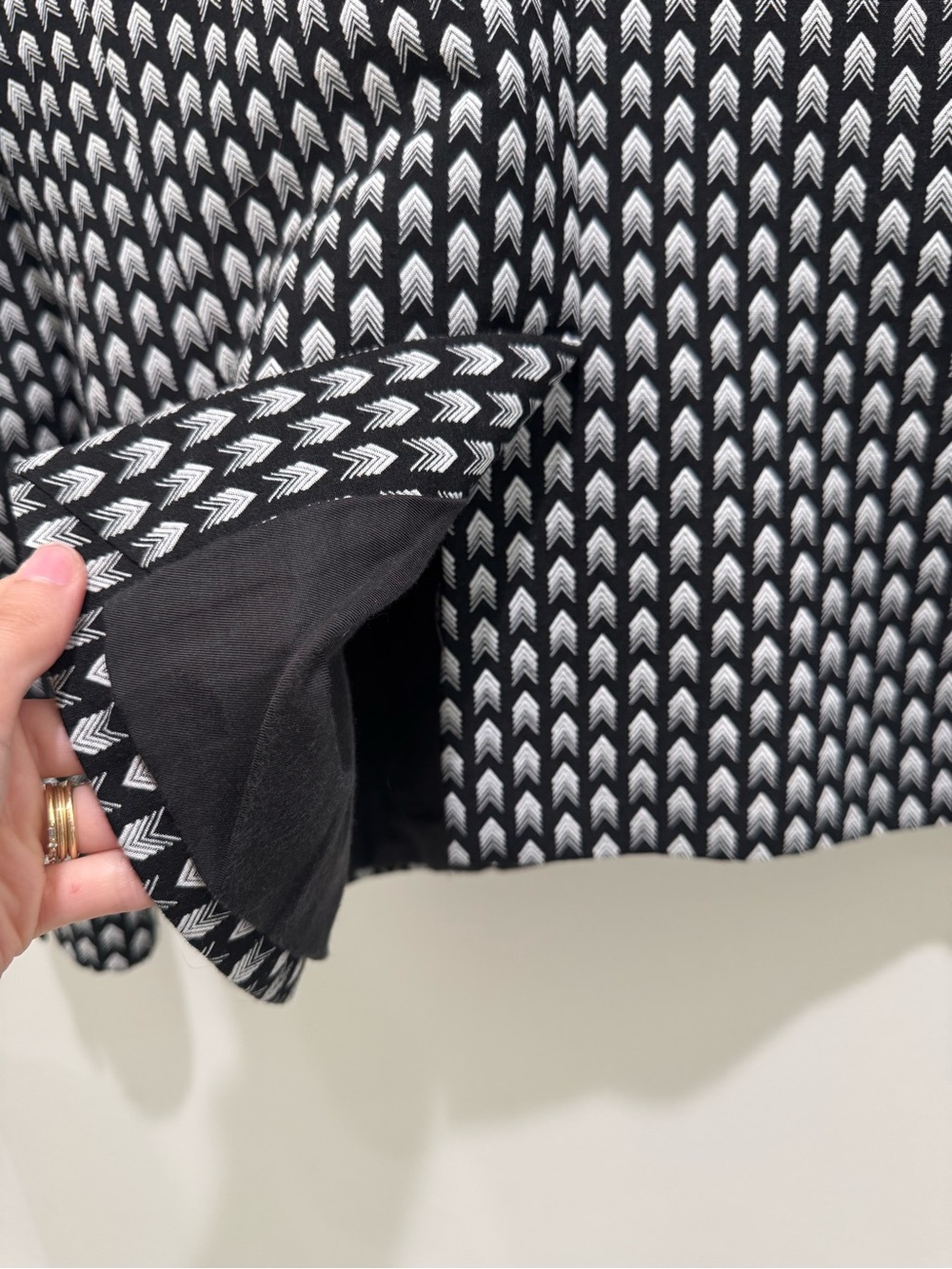 Rag & Bone Bailey Chevron Arrow Print Wool Blend Blazer Jacket Size 10 - Picture 10 of 12
